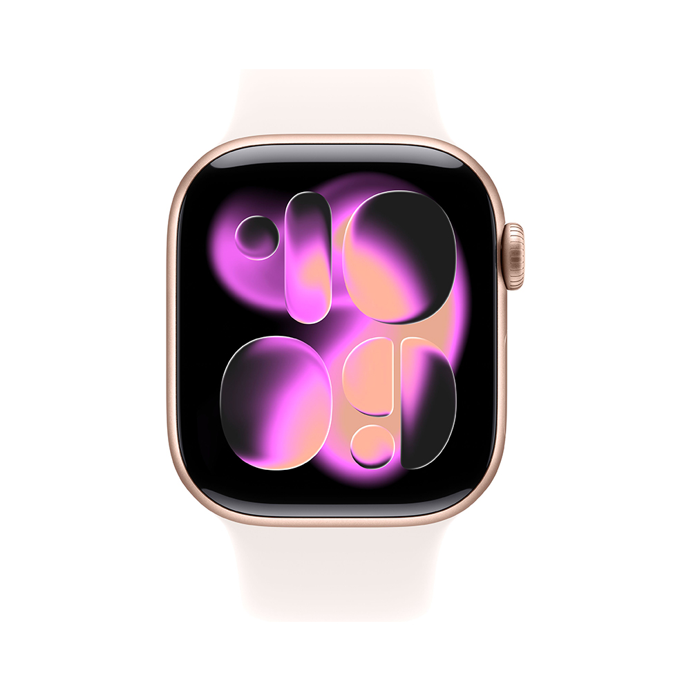 Apple Watch Series 11 GPS 42mm Rose Gold Alu. Case w. Light Blush S. Band - S/M (MEU04)