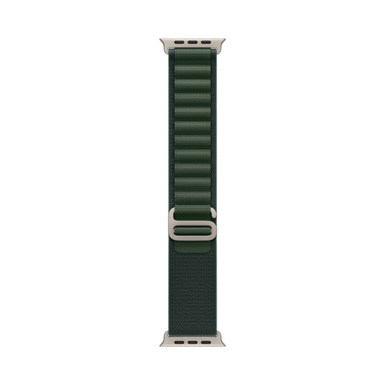 Apple Watch Ultra 2 GPS + Cellular 49mm Natural Titanium Case with Dark Green Alpine Loop - Medium (MXMV3)