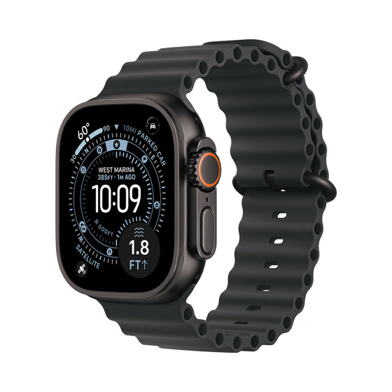 Apple Watch Ultra 3 GPS + Cellular 49mm Black Tit. Case w. Black Ocean Band (MF0J4)