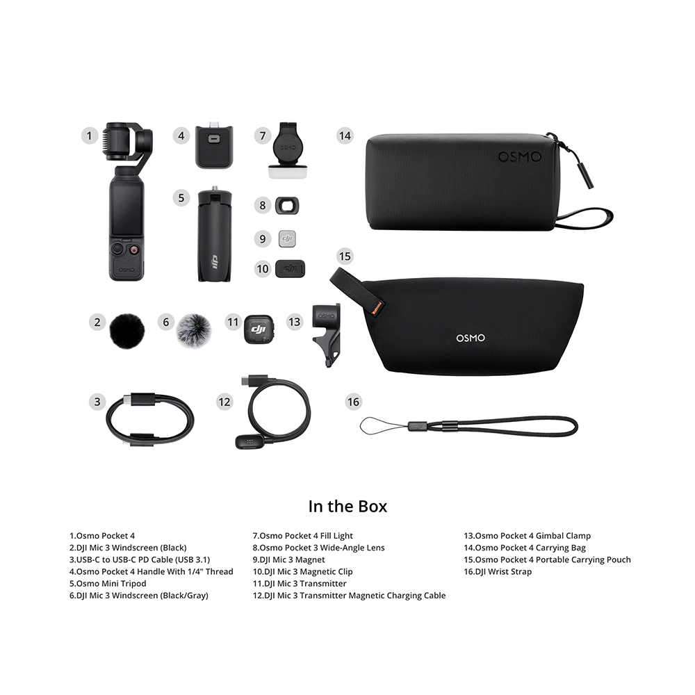Экшн-камера DJI Osmo Pocket 4 Creator Combo (CP.OS.00000544.01)