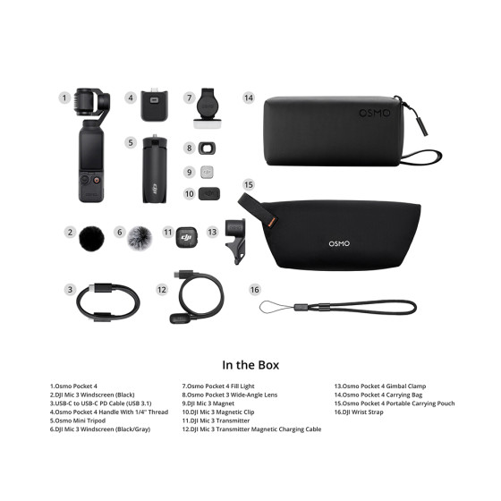 Экшн-камера DJI Osmo Pocket 4 Creator Combo (CP.OS.00000544.01)