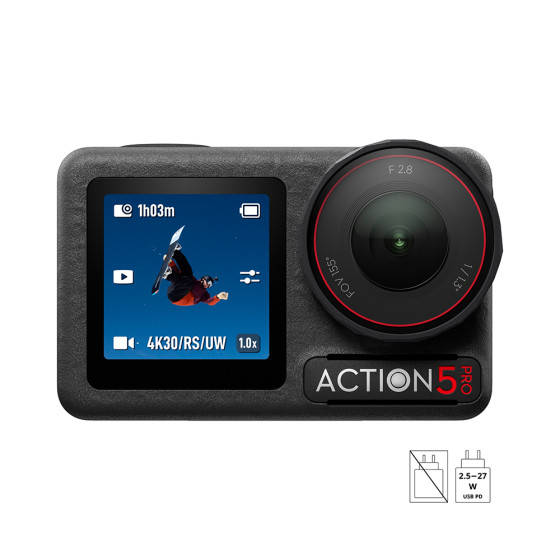 Экшн-камера DJI Osmo Action 5 Pro Adventure Combo (CP.OS.00000378.01,CP.OS.00000350.01)