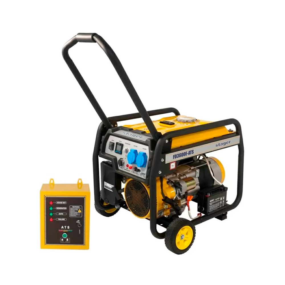 Бензиновый генератор Stager FD3600E+ATS