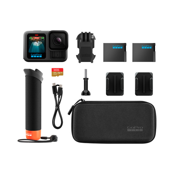 GoPro HERO13 Black + Enduro + Head Strap + Handler Floating (CHDRB-131-RW)