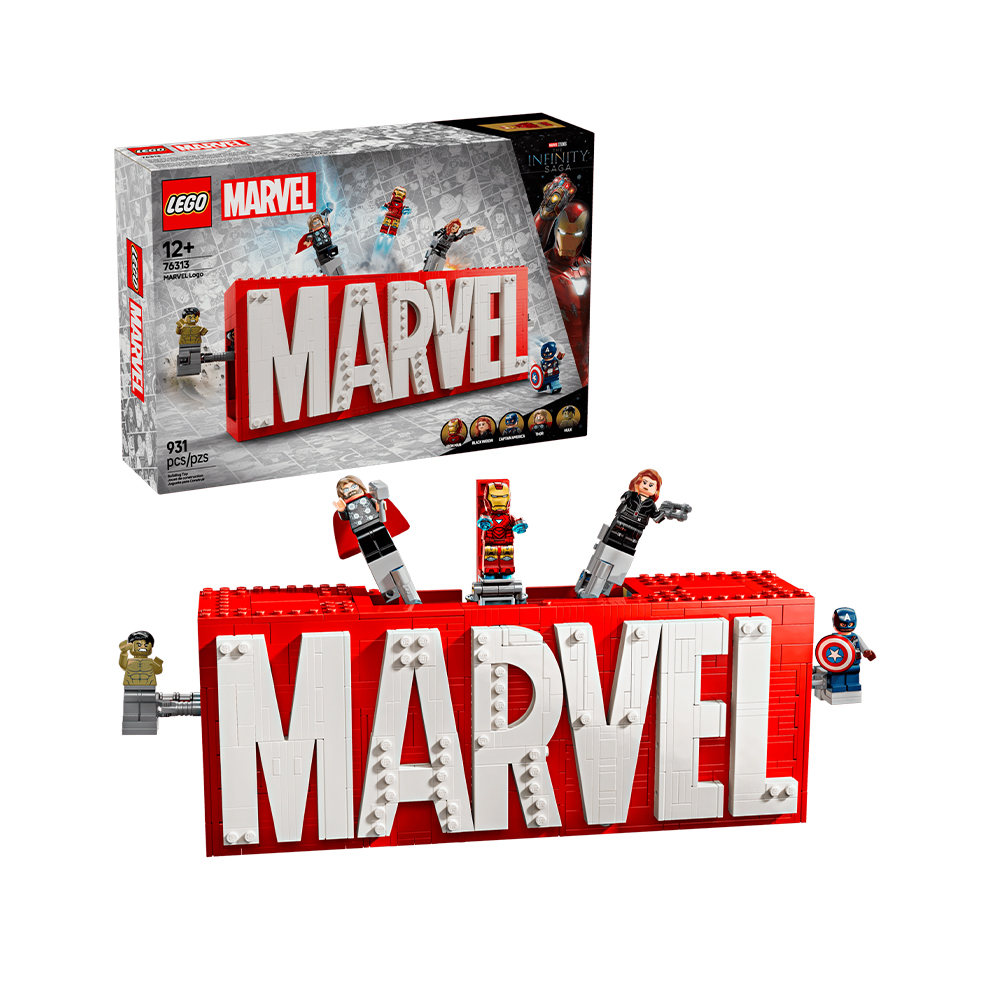 LEGO Marvel Логотип и минифигурки MARVEL (76313)