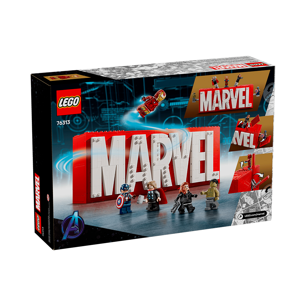 LEGO Marvel Логотип и минифигурки MARVEL (76313)