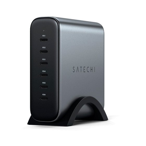 Satechi 200W USB-C 6-Port PD GaN Space Gray (ST-C200GM-EU)