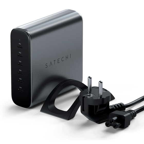 Satechi 200W USB-C 6-Port PD GaN Space Gray (ST-C200GM-EU)