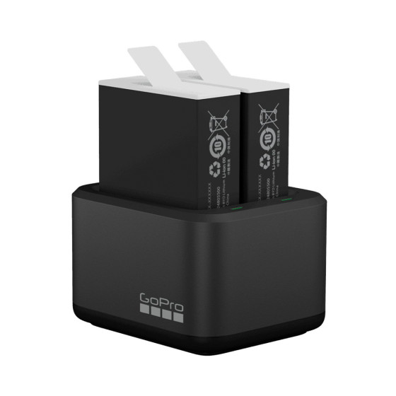 Двойное зарядное устройство для GoPro Dual Battery Charger + Аккумулятор Enduro 2 шт для Hero 12/11/10/9 (ADDBD-211)