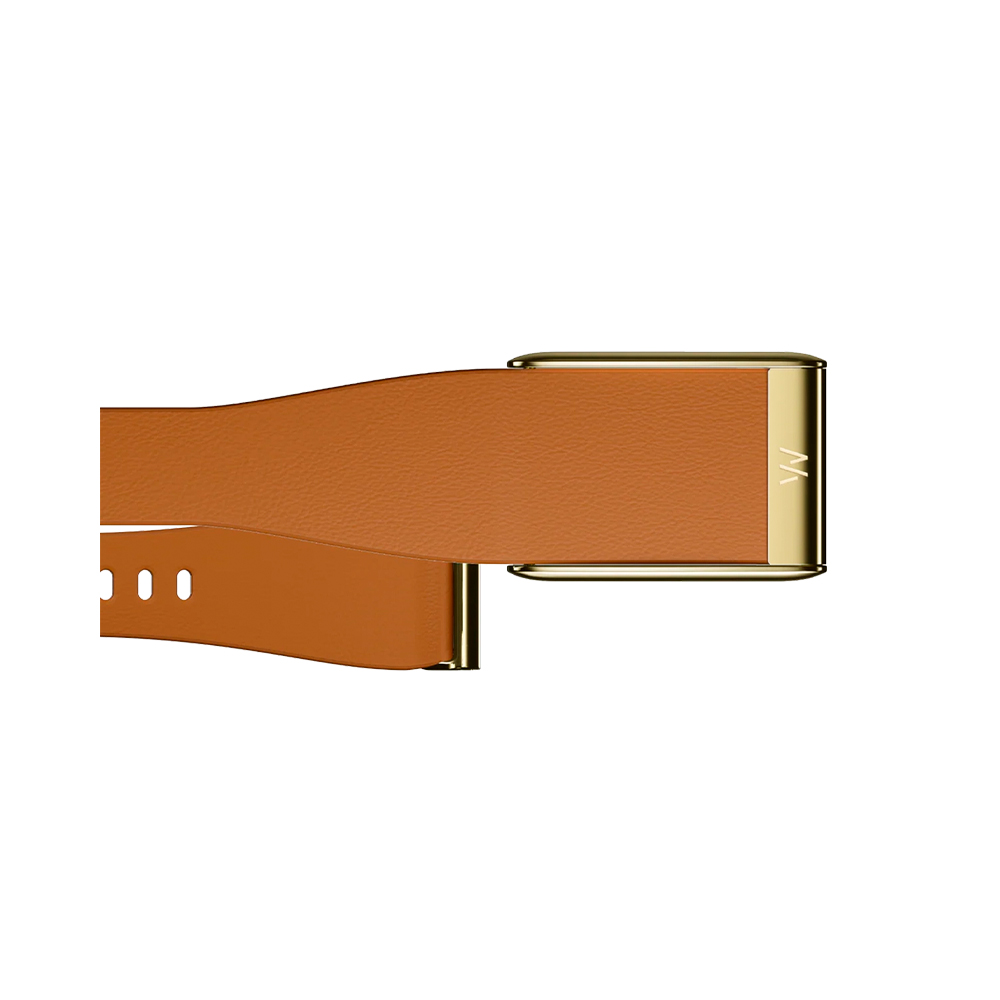 WHOOP LeatherLuxe Tapered Band | Camel with Gold - Size L для WHOOP 5.0 (810114362181)