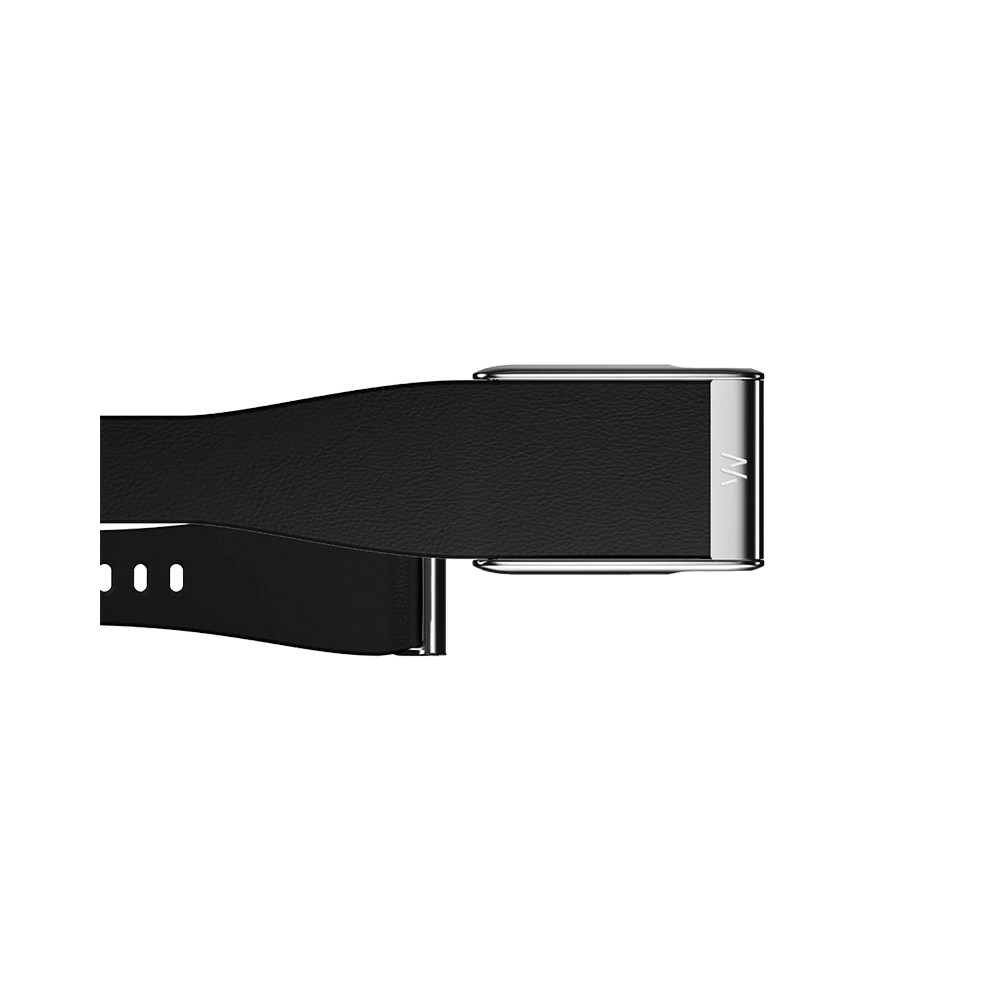 WHOOP LeatherLuxe Tapered Band | Black with Titanium - Size S для WHOOP MG (810114362198)