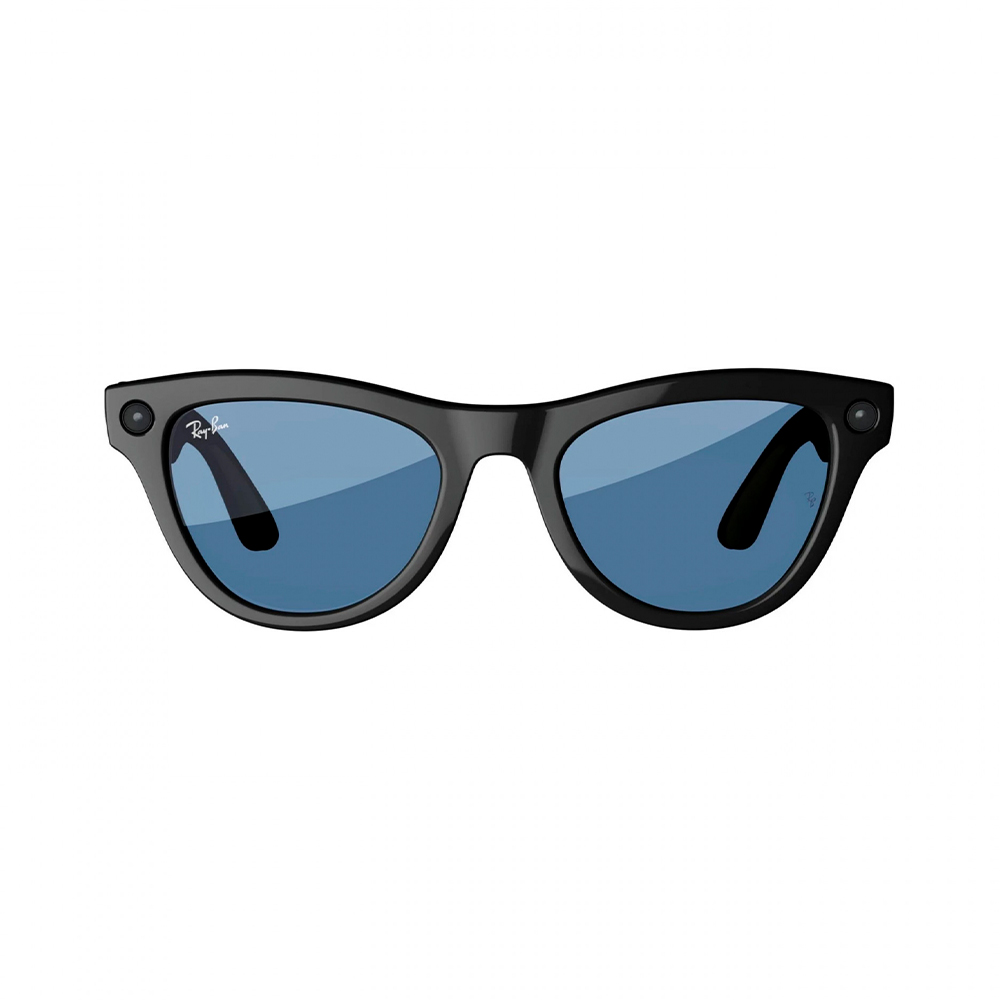 Ray-Ban Meta Skyler Standard - Shiny Black/Transitions Cerulean Blue (RW4010 601/MF 52-20)
