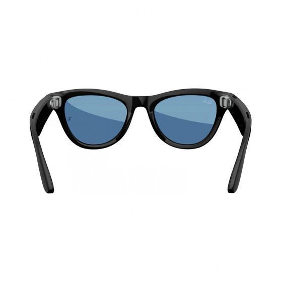 Ray-Ban Meta Skyler Standard - Shiny Black/Transitions Cerulean Blue (RW4010 601/MF 52-20)