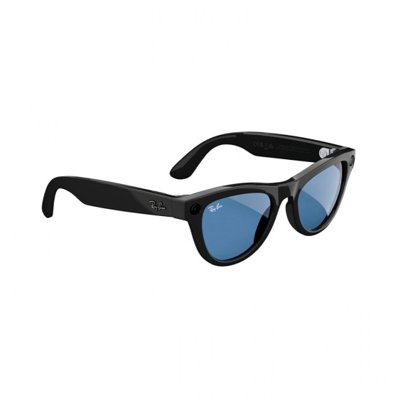 Ray-Ban Meta Skyler Standard - Shiny Black/Transitions Cerulean Blue (RW4010 601/MF 52-20)