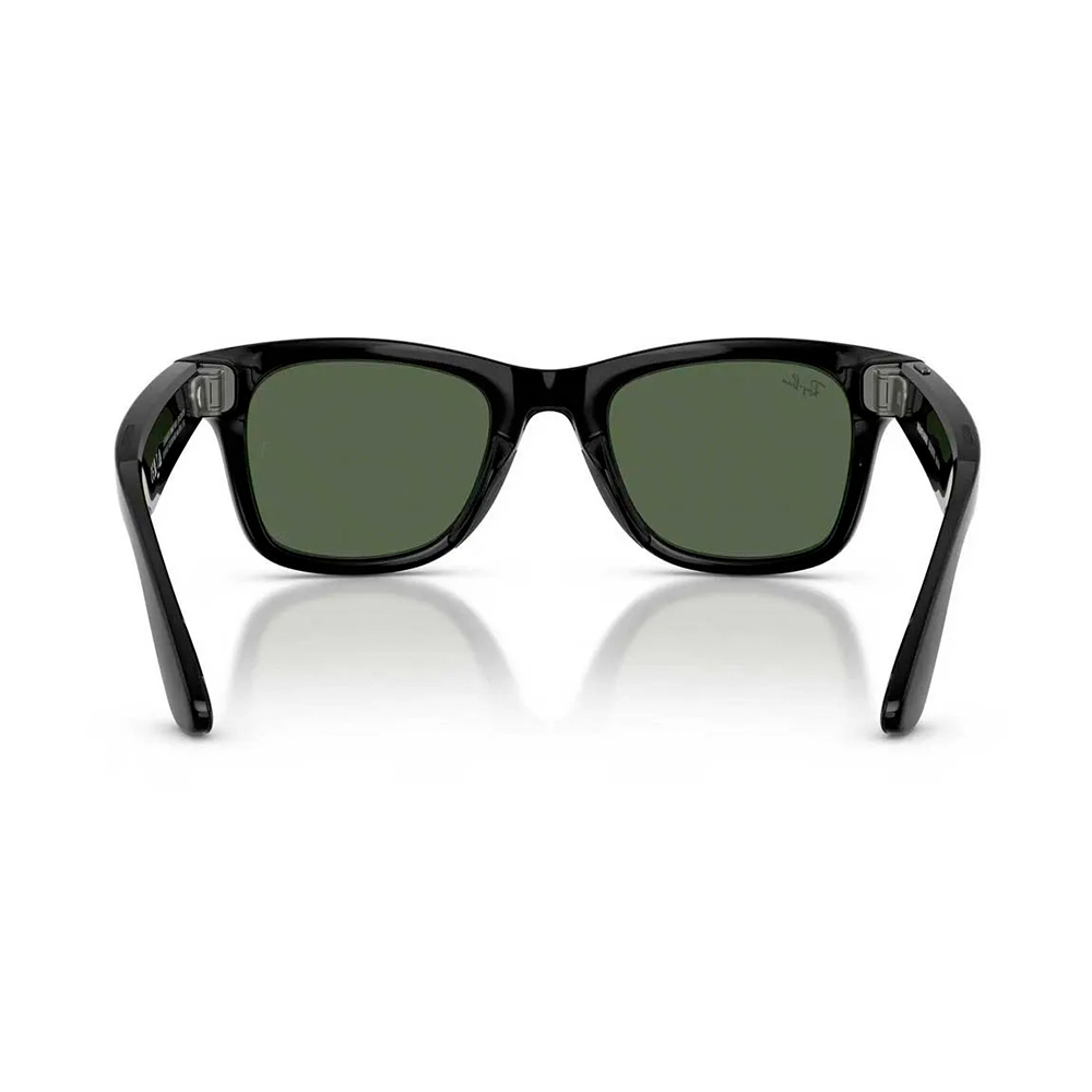 Ray-Ban Meta Wayfarer Gen2 Standard Shiny Black Frame / G-15 Green Lenses (RW4012 601/71 50-22)