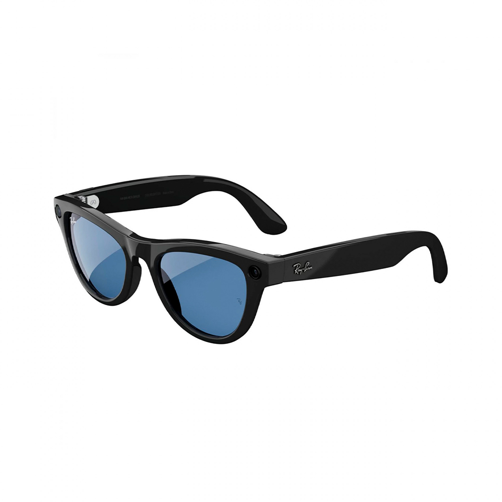 Ray-Ban Meta Skyler Standard - Shiny Black/Transitions Cerulean Blue (RW4010 601/MF 52-20)