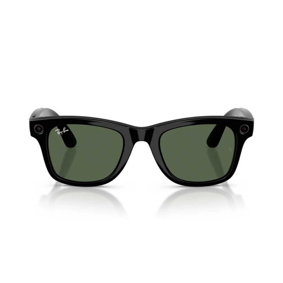 Ray-Ban Meta Wayfarer Gen2 Standard Shiny Black Frame / G-15 Green Lenses (RW4012 601/71 50-22)