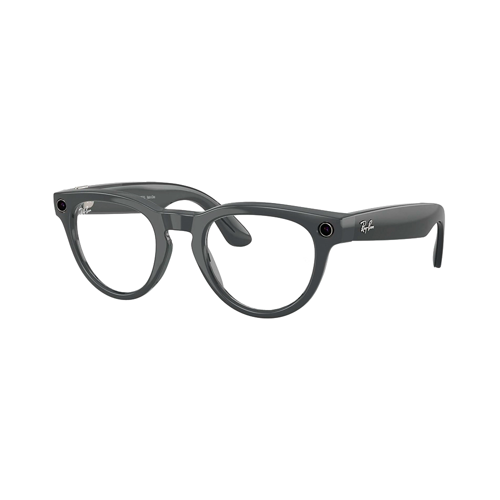 Ray-Ban Meta Headliner Gen2 Standard Shiny AsteroidGrey Frame / Clear to Emerald Transitions Lenses (RW4013 6702CE 50-23)