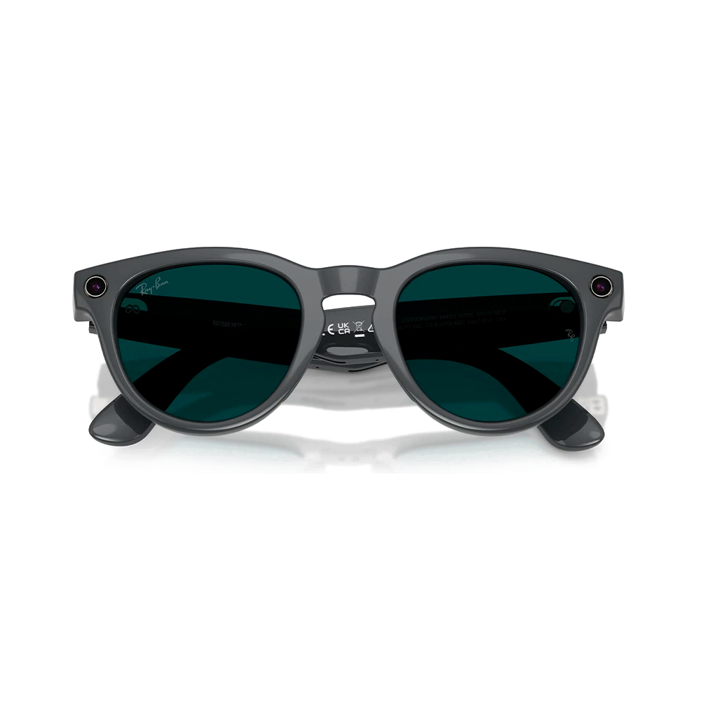Ray-Ban Meta Headliner Gen2 Standard Shiny AsteroidGrey Frame / Clear to Emerald Transitions Lenses (RW4013 6702CE 50-23)