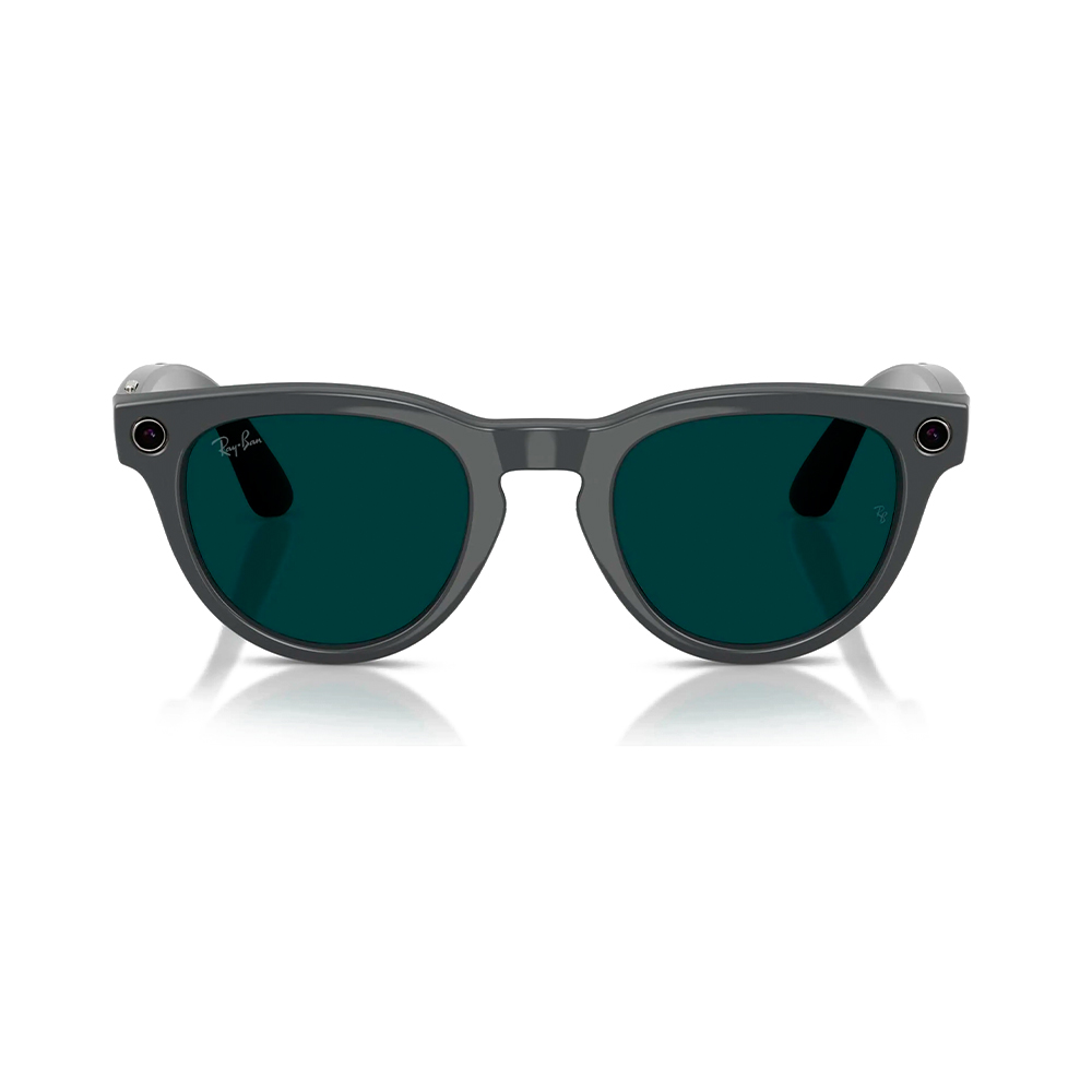 Ray-Ban Meta Headliner Gen2 Standard Shiny AsteroidGrey Frame / Clear to Emerald Transitions Lenses (RW4013 6702CE 50-23)