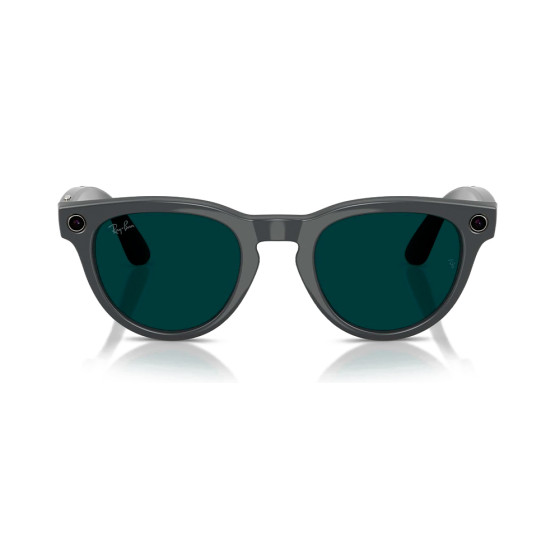 Ray-Ban Meta Headliner Gen2 Standard Shiny AsteroidGrey Frame / Clear to Emerald Transitions Lenses (RW4013 6702CE 50-23)