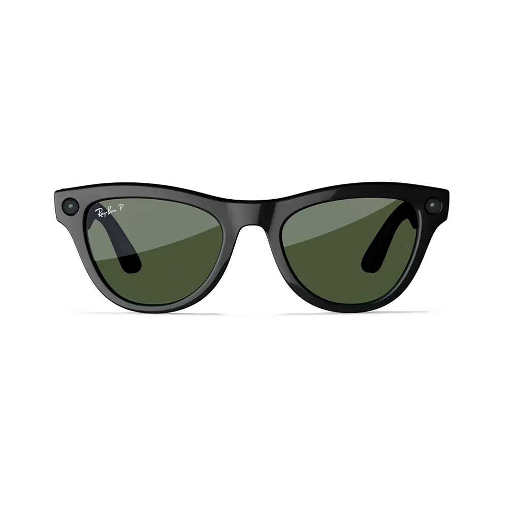 Ray-Ban Meta Skyler Standard - Shiny Black/G-15 Green (RW4010 601/71 52-20)