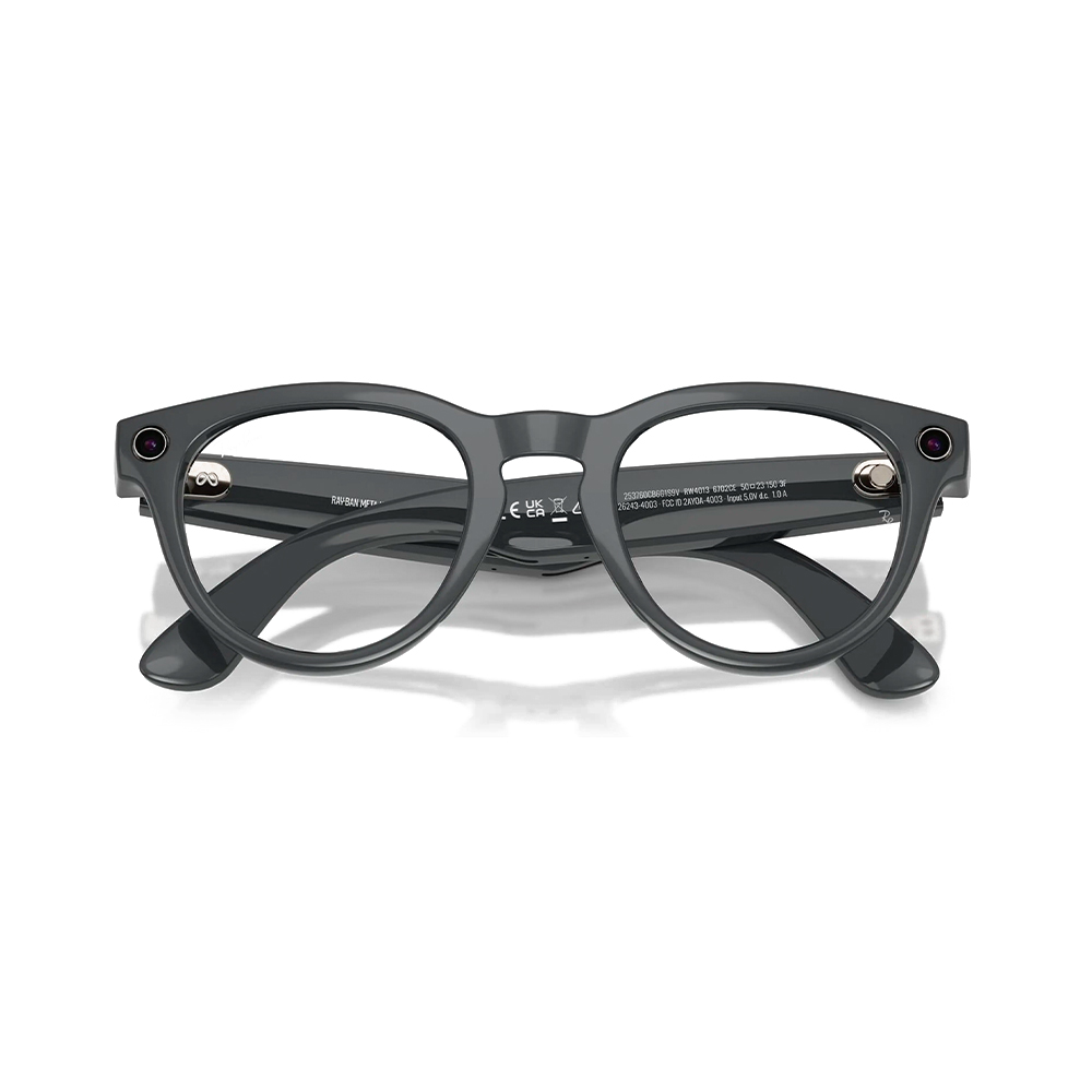 Ray-Ban Meta Headliner Gen2 Standard Shiny AsteroidGrey Frame / Clear to Emerald Transitions Lenses (RW4013 6702CE 50-23)