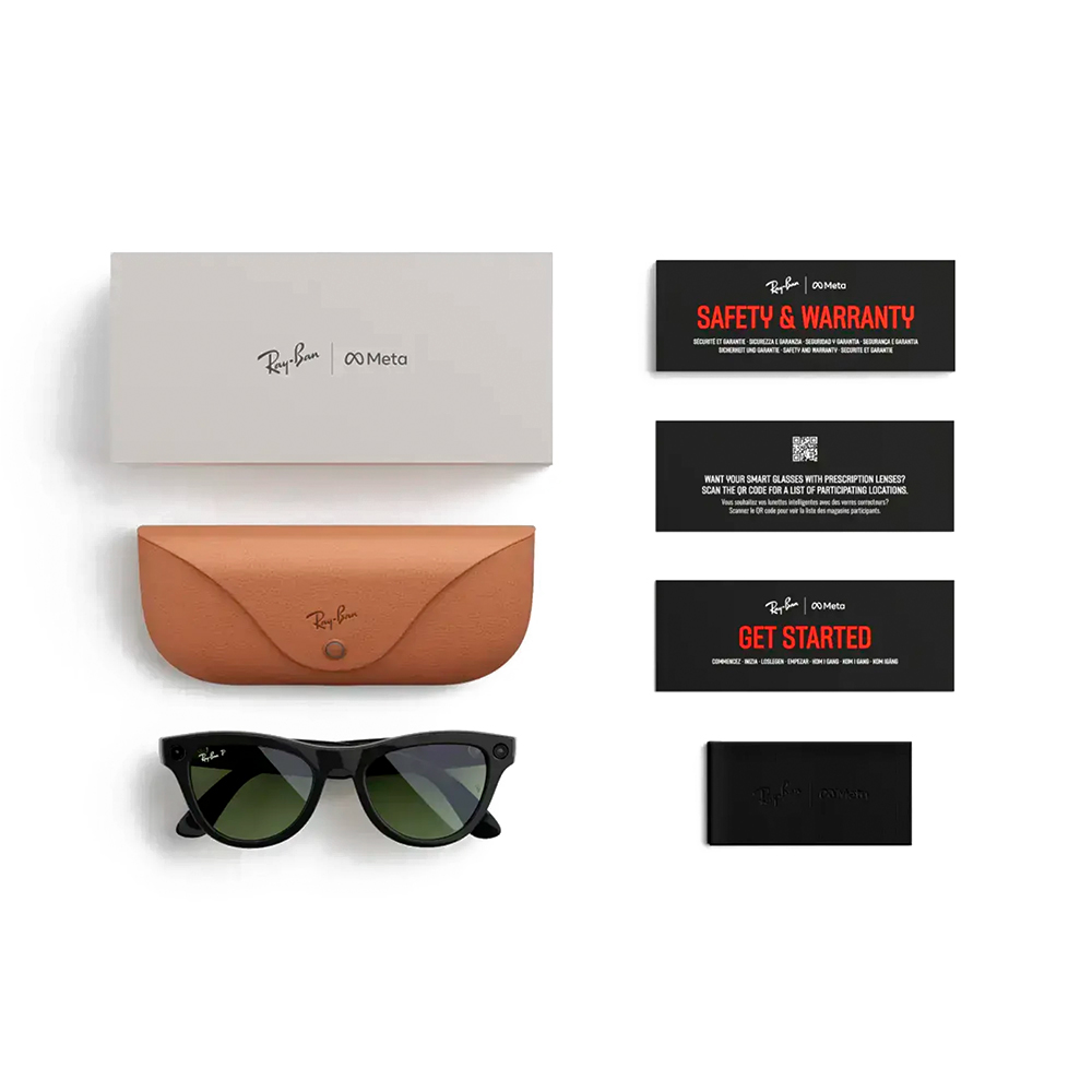 Ray-Ban Meta Skyler Standard - Shiny Black/G-15 Green (RW4010 601/71 52-20)