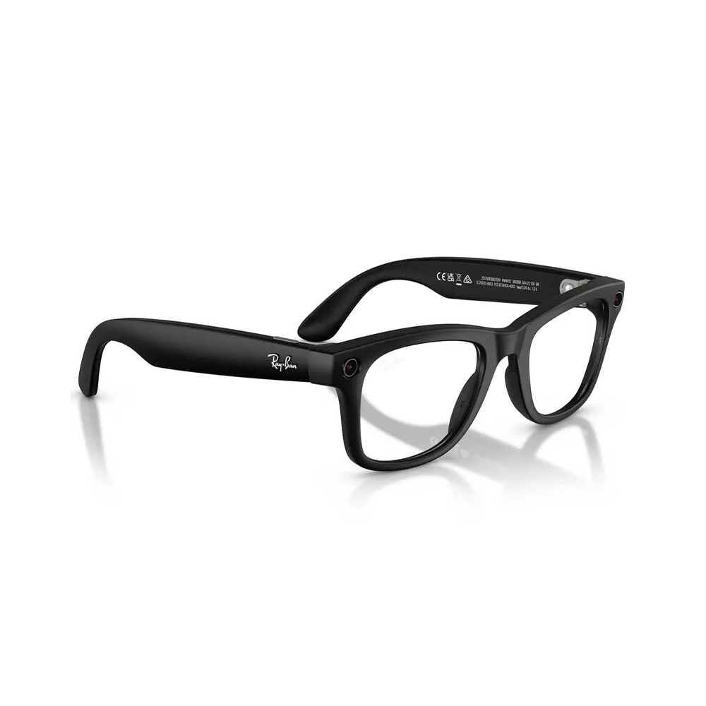 Ray-Ban Meta Wayfarer Gen2 Standard Matte Black Frame / Clear Lenses (RW4012 601SSB 50-22)