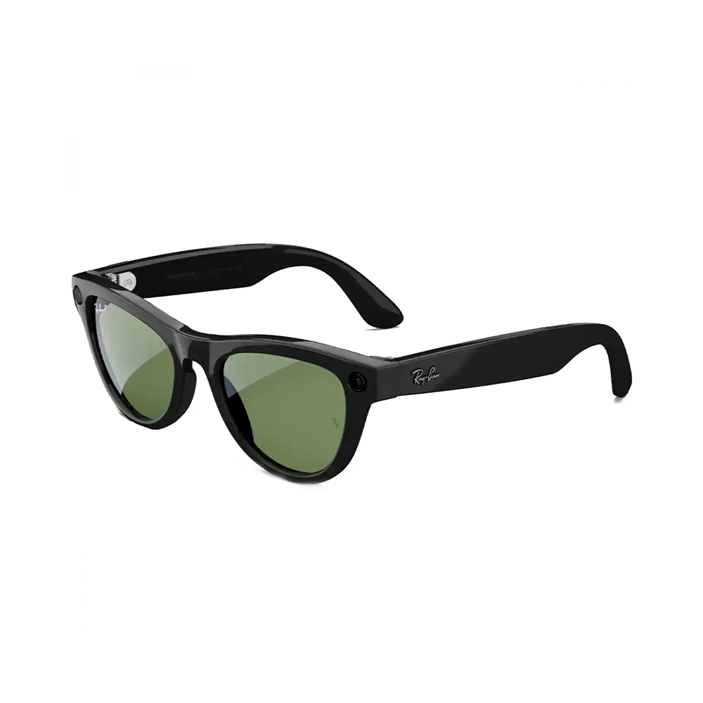 Ray-Ban Meta Skyler Standard - Shiny Black/G-15 Green (RW4010 601/71 52-20)