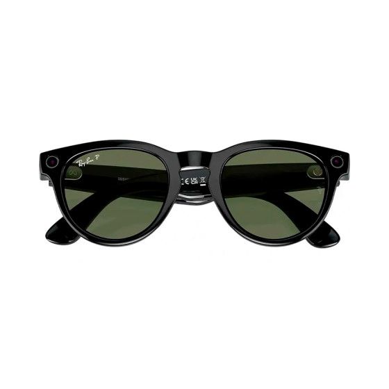 Ray-Ban Meta Headliner Gen2 Low Bridge Fit Standard Shiny Black Frame / G-15 Green Lenses (RW4013F 601/71 51-23)
