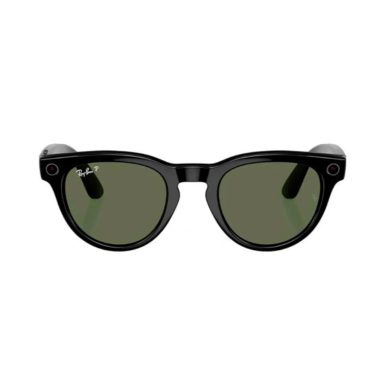 Ray-Ban Meta Headliner Gen2 Low Bridge Fit Standard Shiny Black Frame / G-15 Green Lenses (RW4013F 601/71 51-23)