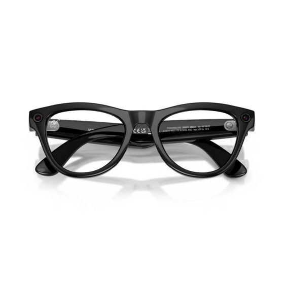 Ray-Ban Meta Skyler Gen2 Standard Shiny Black Frame / Clear to Amethyst Transitions Lenses (RW4014 601/CH 52-20)