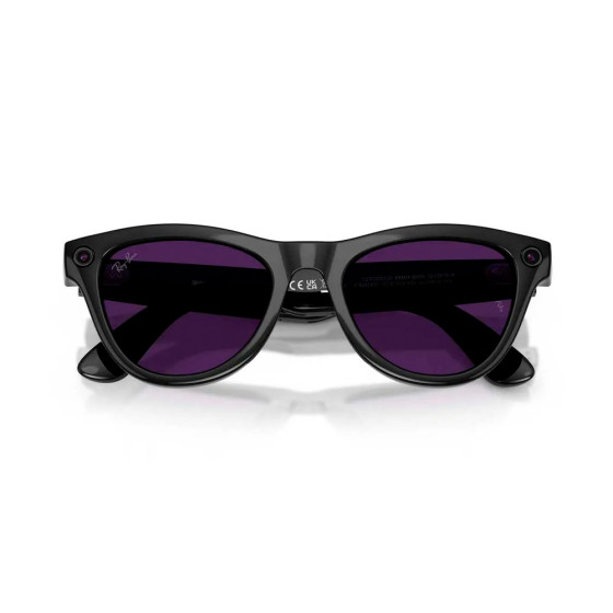 Ray-Ban Meta Skyler Gen2 Standard Shiny Black Frame / Clear to Amethyst Transitions Lenses (RW4014 601/CH 52-20)