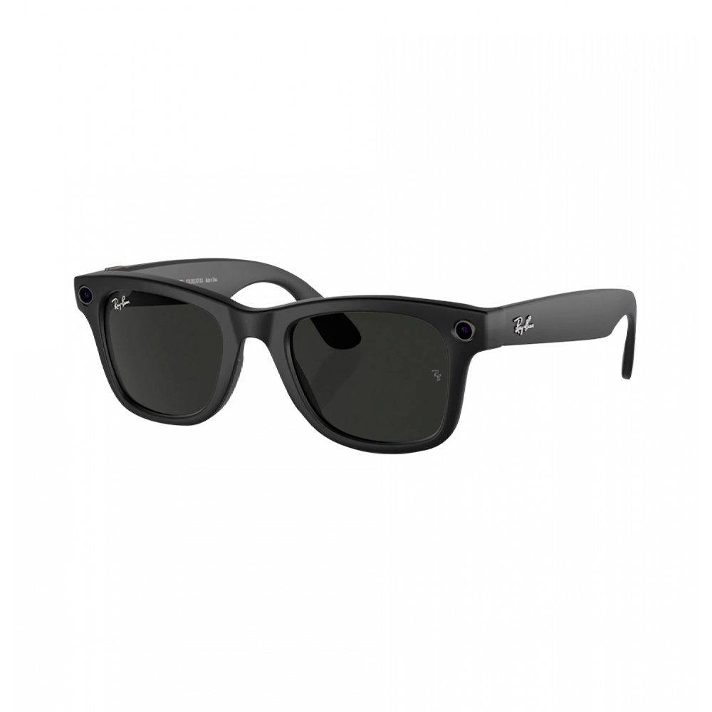 Ray-Ban Meta Wayfarer Standard - Matte Black/Clear to G-15 Green Transitions (RW4006 601SM1 50-22)
