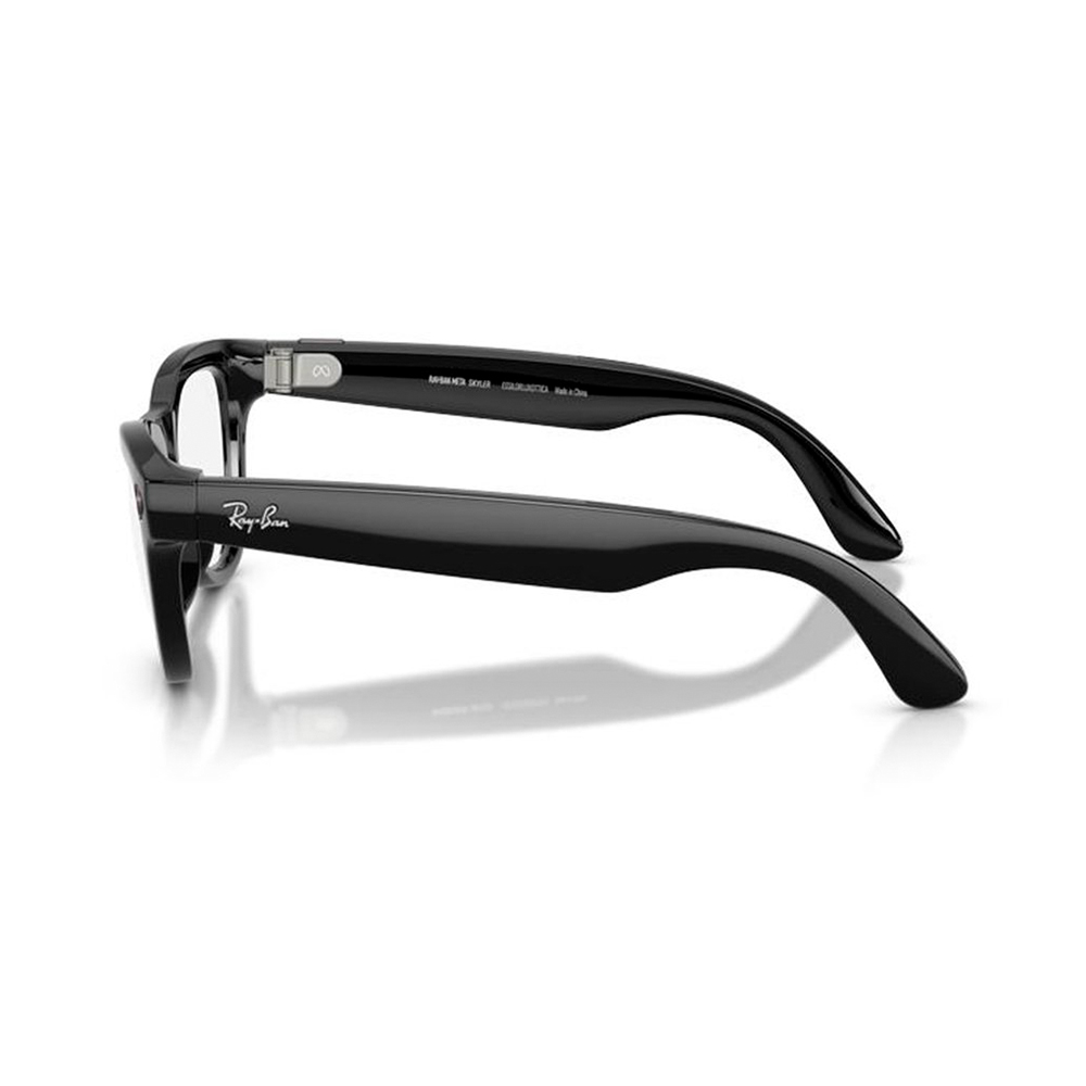 Ray-Ban Meta Skyler Gen2 Standard Shiny Black Frame / Clear to Graphite Green Transitions Lenses (RW4014 601/1M 52-20)