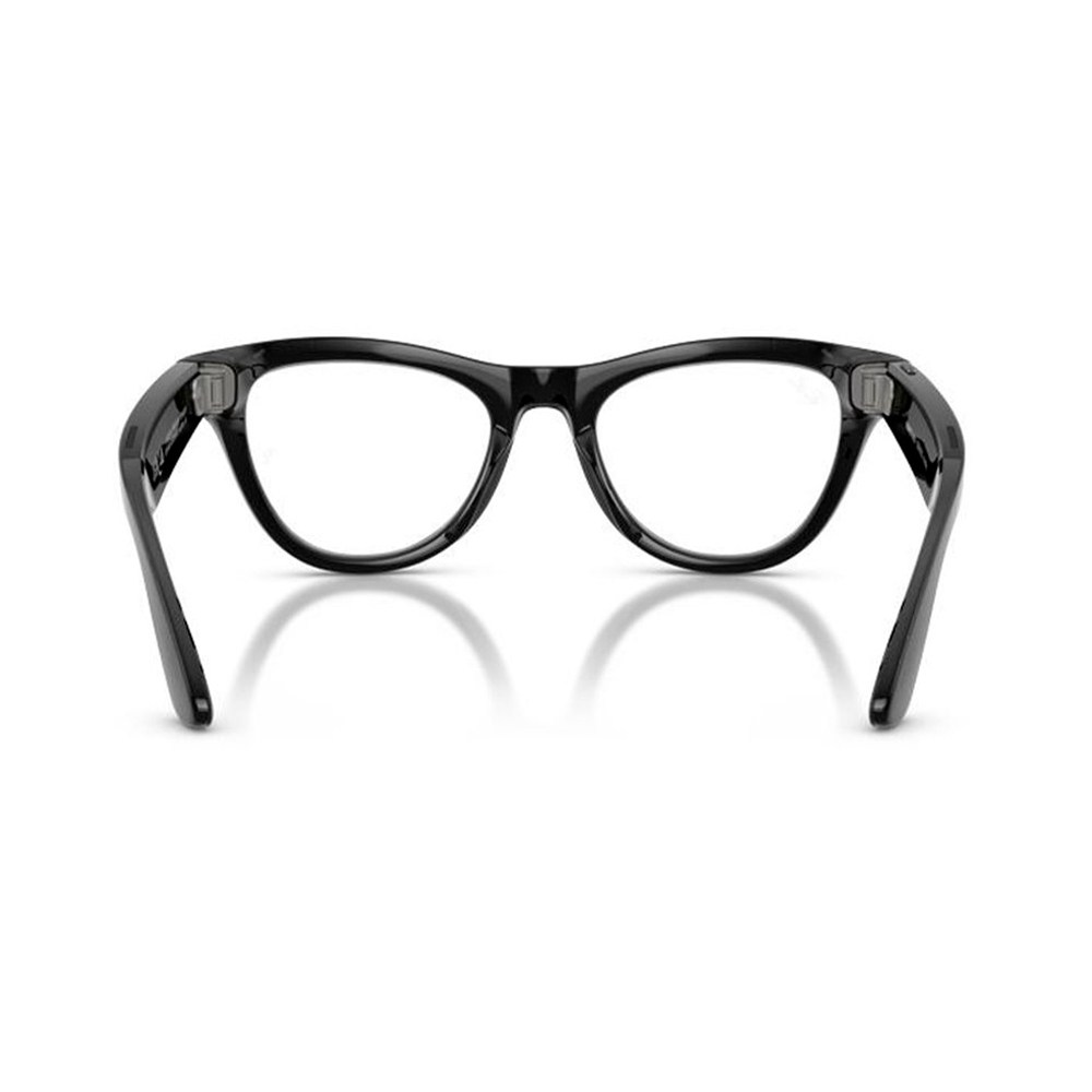 Ray-Ban Meta Skyler Gen2 Standard Shiny Black Frame / Clear to Graphite Green Transitions Lenses (RW4014 601/1M 52-20)