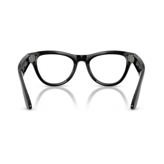 Ray-Ban Meta Skyler Gen2 Standard Shiny Black Frame / Clear to Graphite Green Transitions Lenses (RW4014 601/1M 52-20)