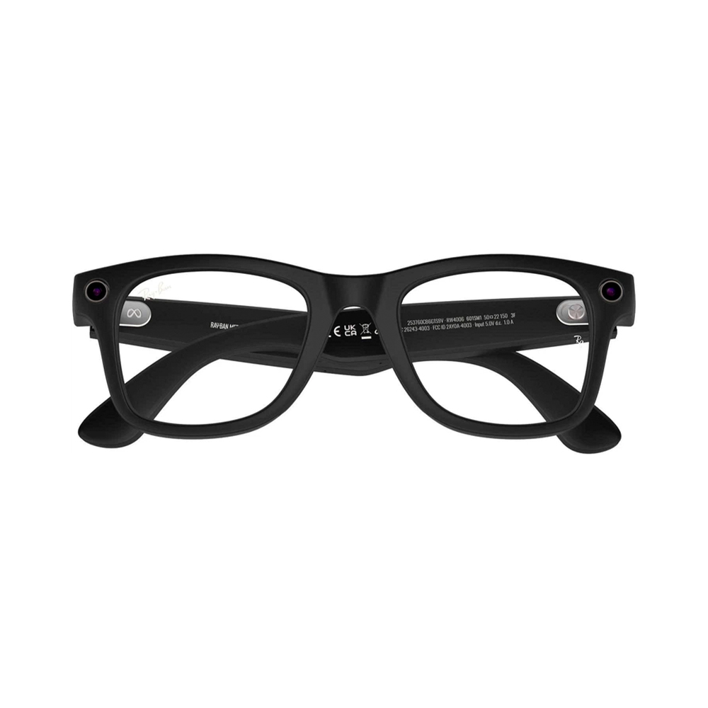 Ray-Ban Meta Wayfarer Standard - Matte Black/Clear to G-15 Green Transitions (RW4006 601SM1 50-22)