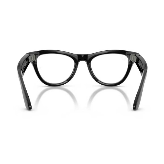 Ray-Ban Meta Skyler Gen2 Standard Shiny Black Frame / Clear Lenses (RW4014 601/SB 52-20)