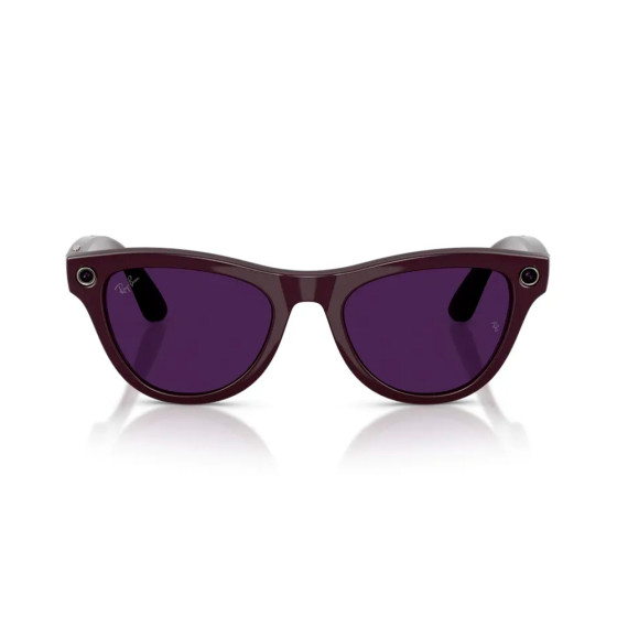 Ray-Ban Meta Skyler Gen2 Standard Shiny Mystic Violet Frame / Clear to Amethyst Transitions Lenses (RW4014 6701CH 52-20)