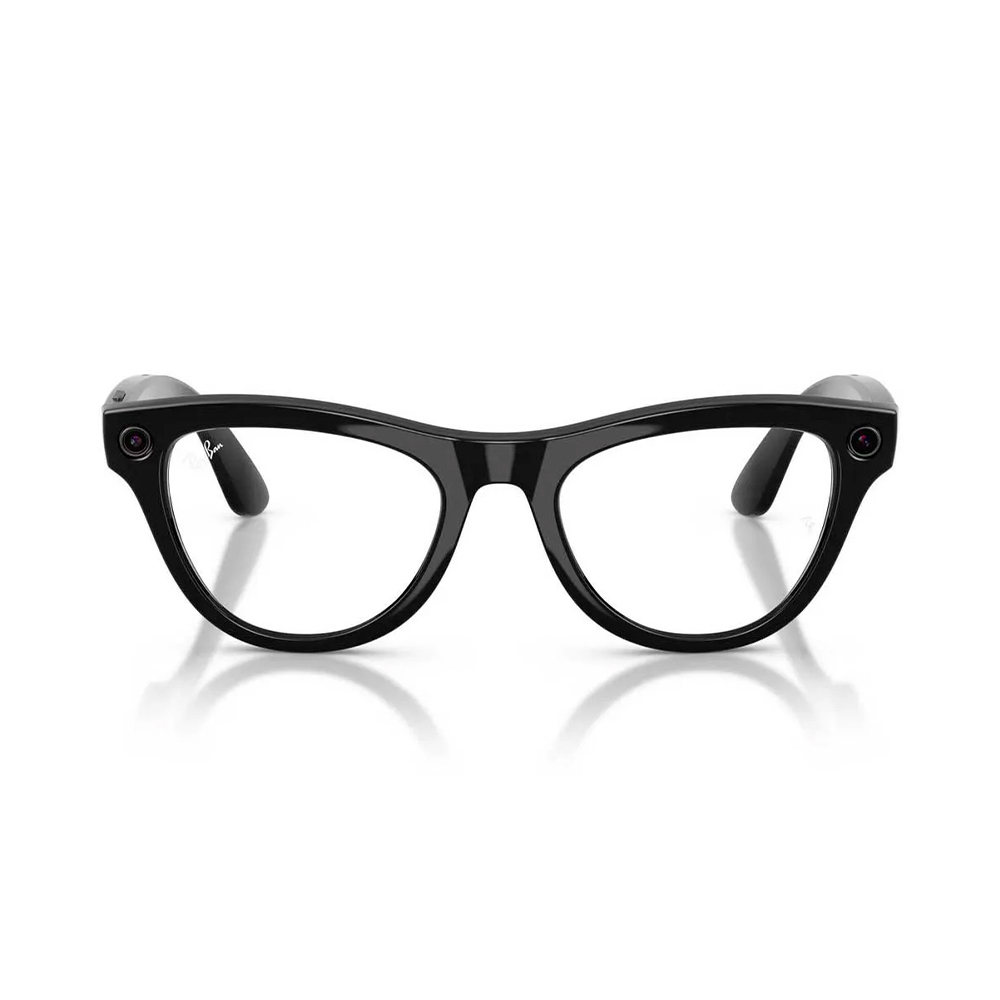 Ray-Ban Meta Skyler Gen2 Standard Shiny Black Frame / Clear Lenses (RW4014 601/SB 52-20)