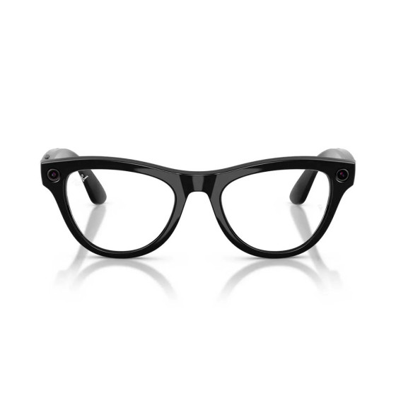Ray-Ban Meta Skyler Gen2 Standard Shiny Black Frame / Clear Lenses (RW4014 601/SB 52-20)