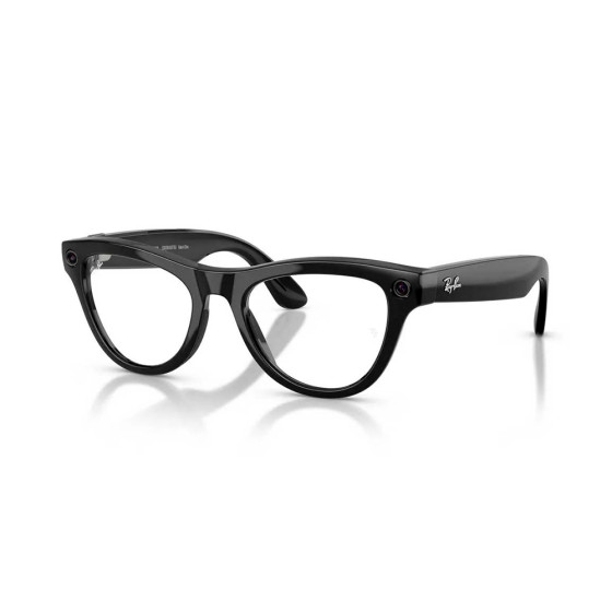 Ray-Ban Meta Skyler Gen2 Standard Shiny Black Frame / Clear Lenses (RW4014 601/SB 52-20)