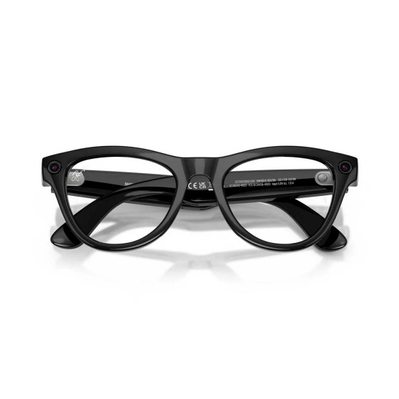 Ray-Ban Meta Skyler Gen2 Standard Shiny Black Frame / Clear Lenses (RW4014 601/SB 52-20)