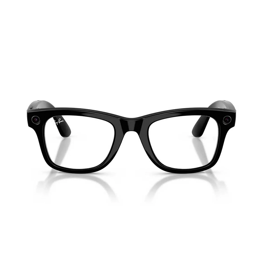 Ray-Ban Meta Wayfarer Gen2 Большой Shiny Black Frame / Clear to Graphite Green Transitions Lenses (RW4012 601/1M 53-22)