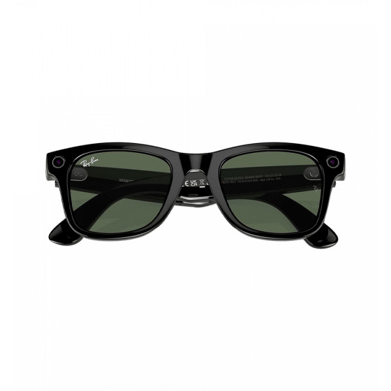 Ray-Ban Meta Wayfarer Shiny Black Frame Green Lenses (RW4006 601/71 50-22)