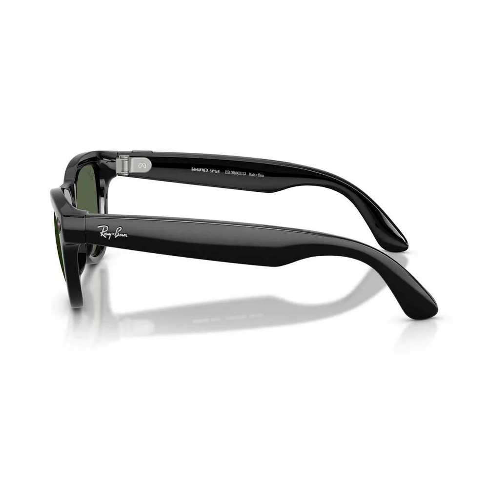 Ray-Ban Meta Skyler Gen2 Standard Shiny Black Frame / G-15 Green Lenses (RW4014 601/71 52-20)