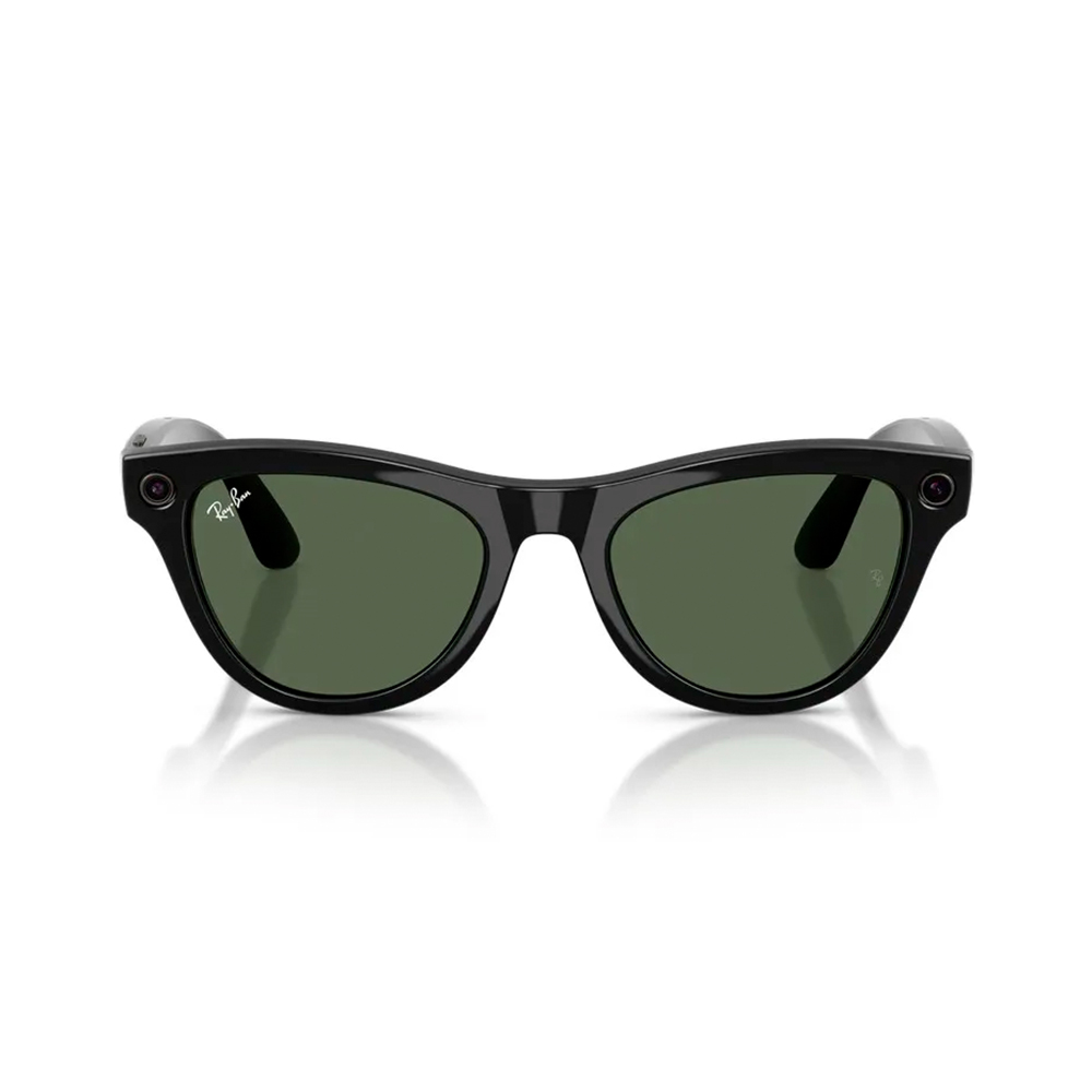 Ray-Ban Meta Skyler Gen2 Standard Shiny Black Frame / G-15 Green Lenses (RW4014 601/71 52-20)
