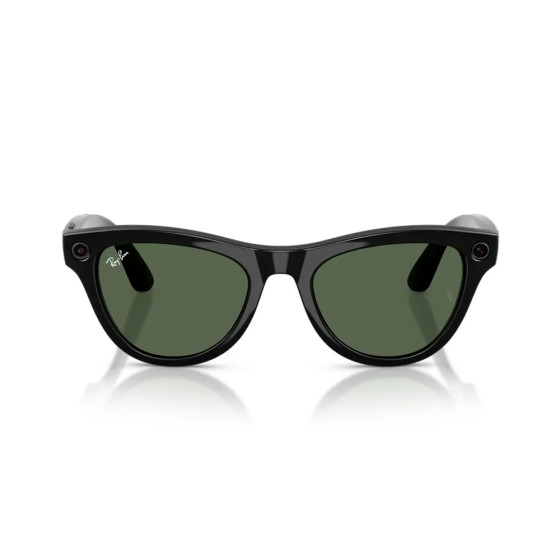 Ray-Ban Meta Skyler Gen2 Standard Shiny Black Frame / G-15 Green Lenses (RW4014 601/71 52-20)